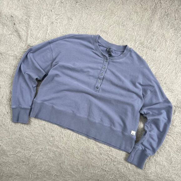Vuori Sweaters - Vuori Organic Cotton Henley Sweatshirt – Medium